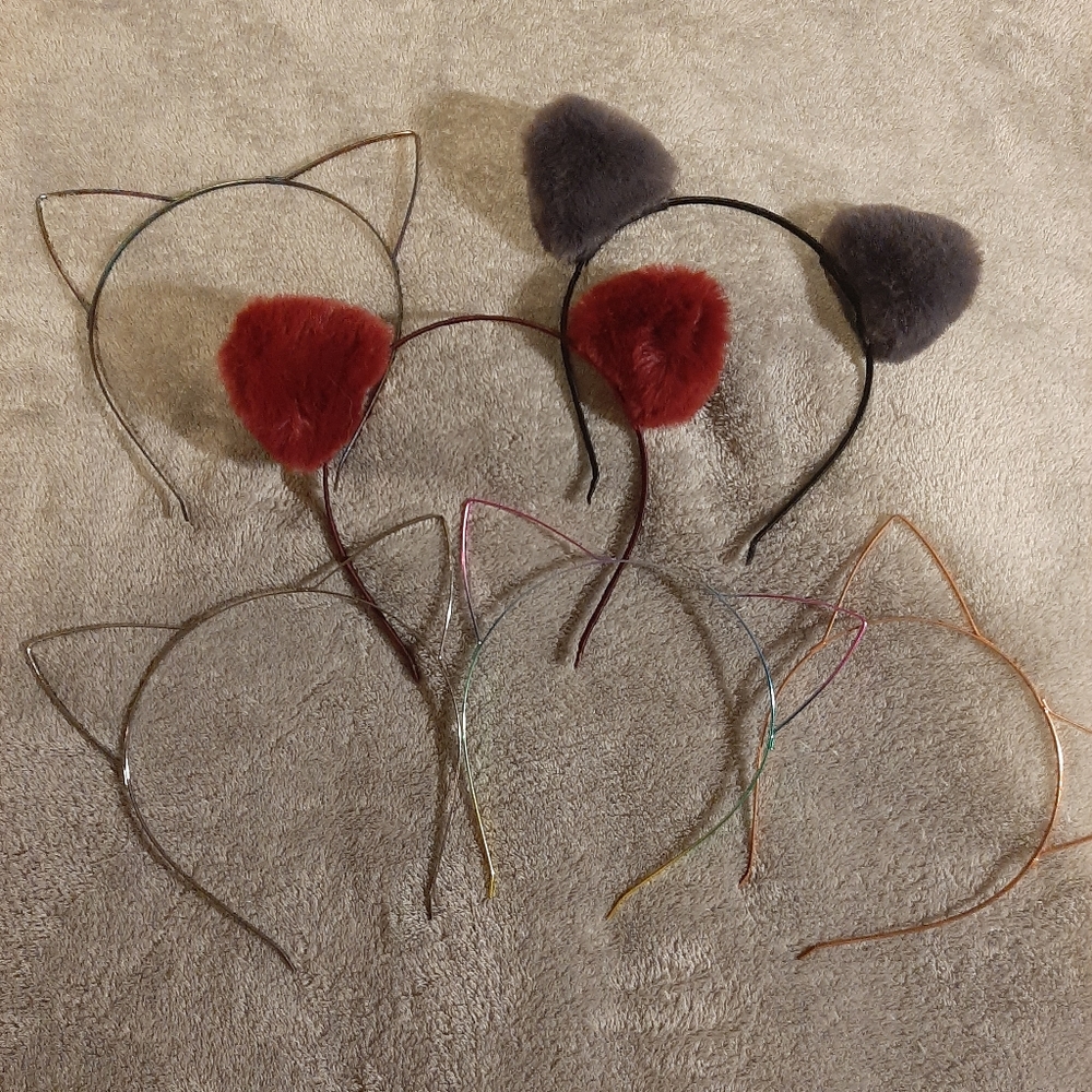 Bundle of cat ears headbands